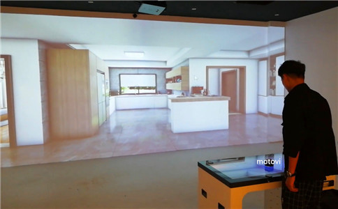 物体互动识别桌应用于地产展厅案例展示