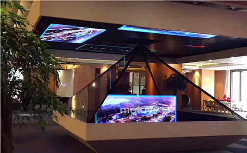 摩拓为360度全息投影应用于房地产展厅展览展示（局部图）
