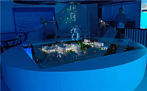 360度全息投影应用于医院展厅_清晰度高、色彩明亮、立体