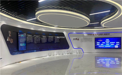 摩拓为滑轨屏应用于科技展厅_武平新型显示技术展厅