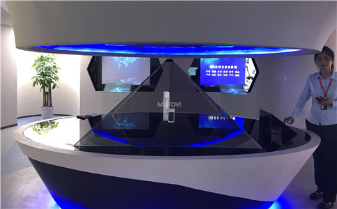 360度全息投影应用于企业数字展厅设计_展示展项亮点_互动体验