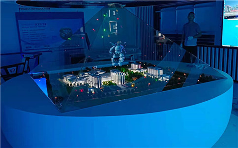 展示多媒体交互技术_360度全息投影应用于智能展厅（局部展示）