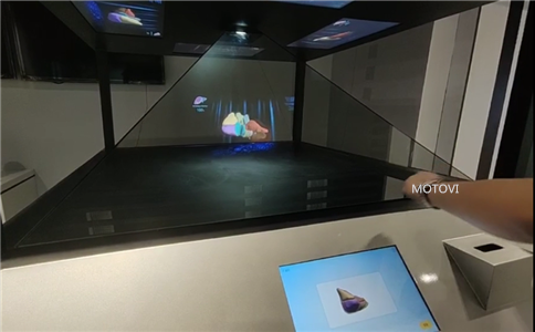 一企业展厅设计应用全息投影交互装置展示展品_互动体验（局部图）