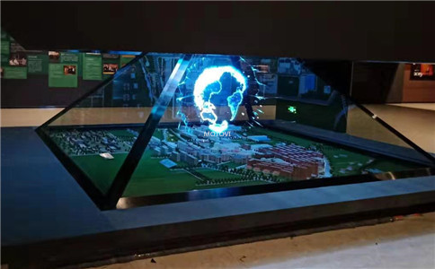 360度全息投影应用于展厅（现场局部图）