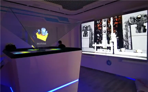 360度全息投影应用于企业展厅现场