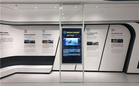 互动滑轨屏应用于数字展厅设计（局部图））