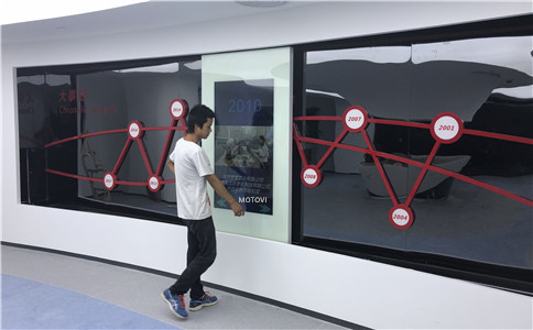 企业展厅设计中的互动滑轨屏，究竟有何魅力？