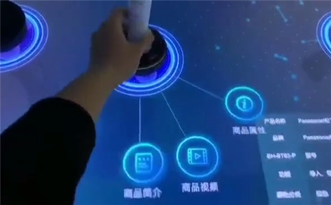 展厅互动电容识别屏软件应用案例